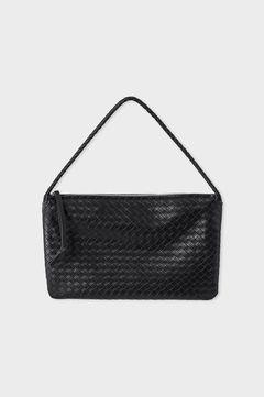 WOVEN LETHER BAG(ブラック)合成皮革 / レザー調素材 / MWGB251502