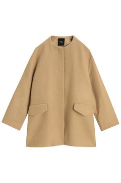 Wool Melton M P Cape BK Coat(ニューキャメル) ウール / Aライン/ ポケット有り / 4309605