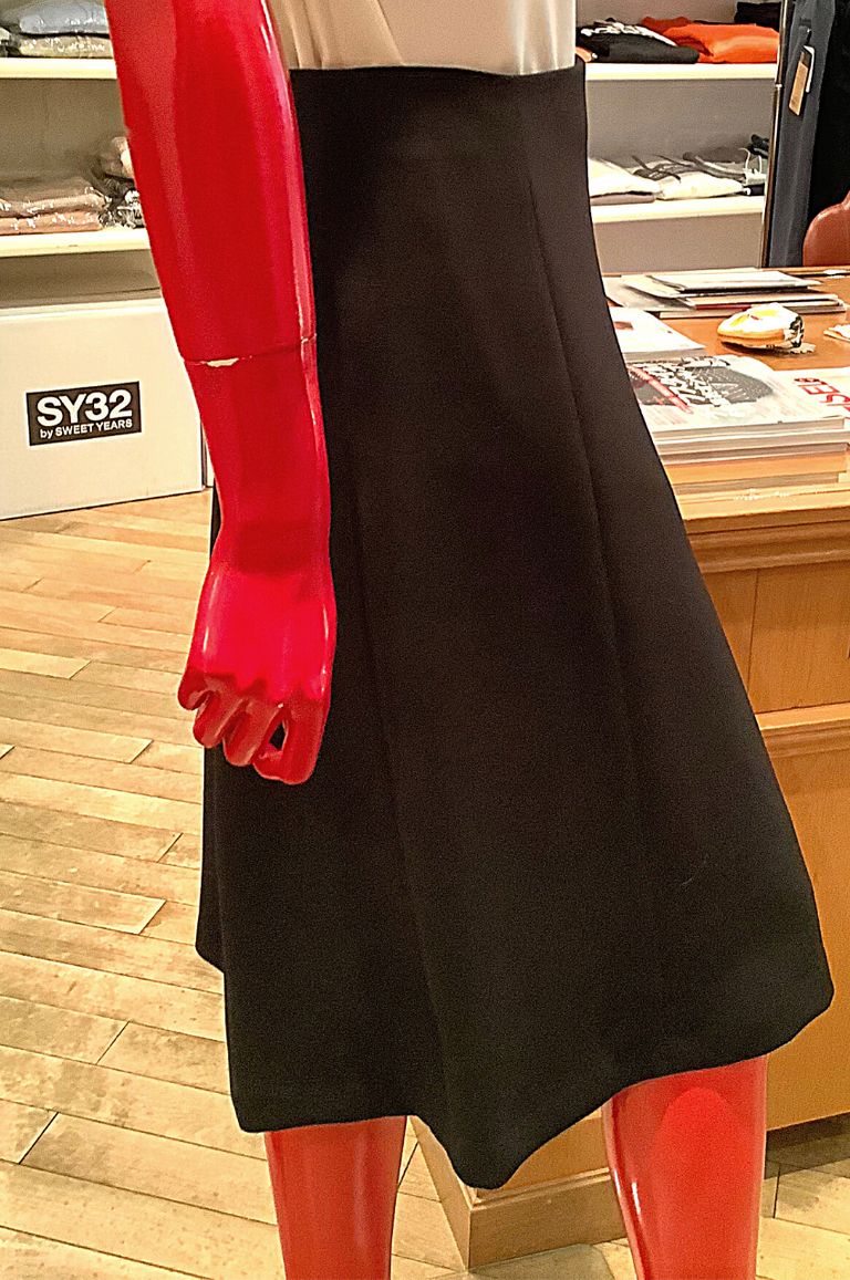 Theory - Classic Crepe Flared Skirt L / フレアースカート