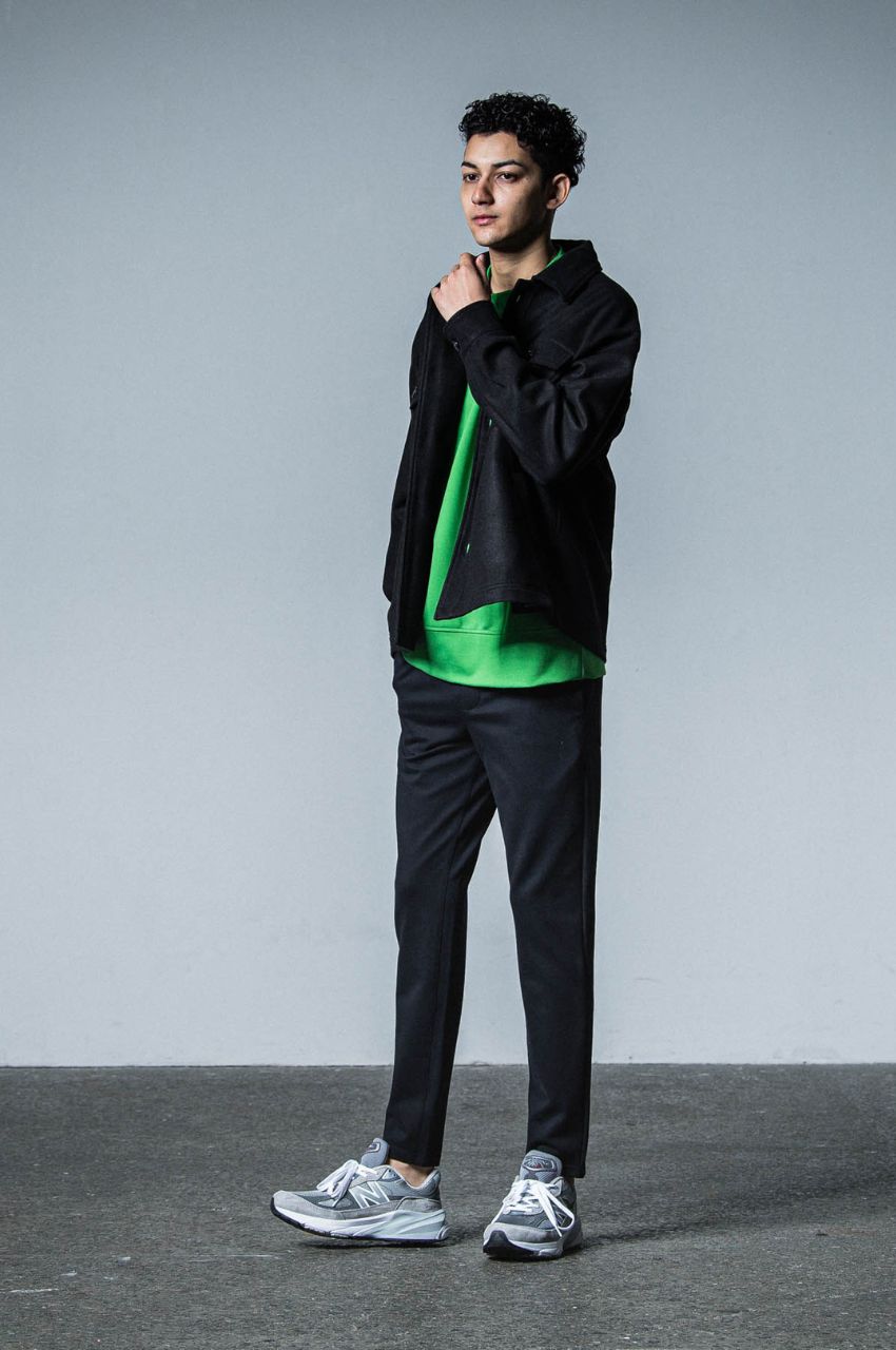 ERIC EASY PANTS (BLACK) レーヨン / ストレッチ / ドローコード付き / サイド・バックポケット付き/  RC33-ST-027