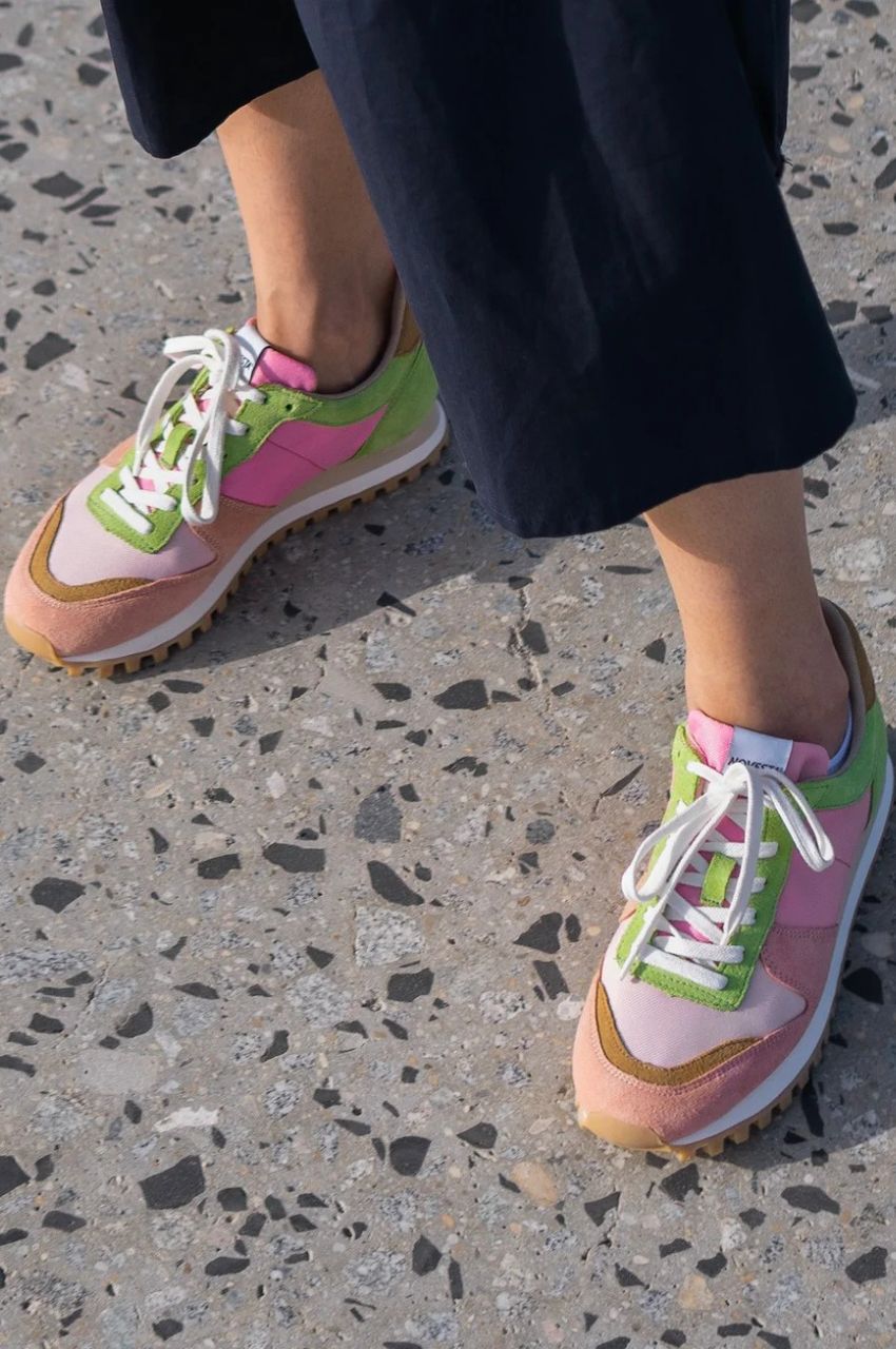 MARATHON TRAIL (MATCHA/STRAWBERRY) 牛革/ナイロン / TRAIL SOLE / 軽量