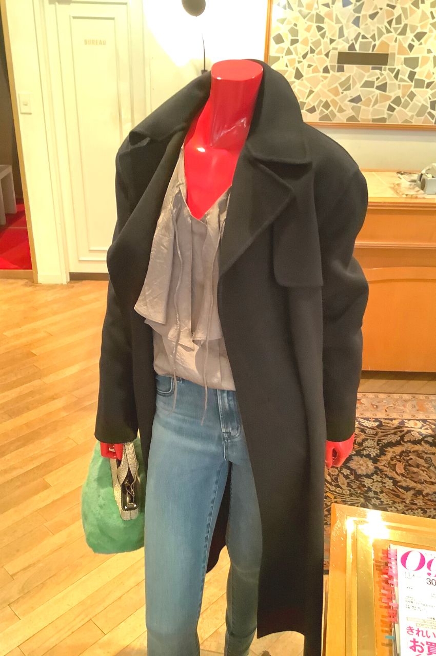 Theory - Luxe New Divide Wrap Trench / ドロップショルダー