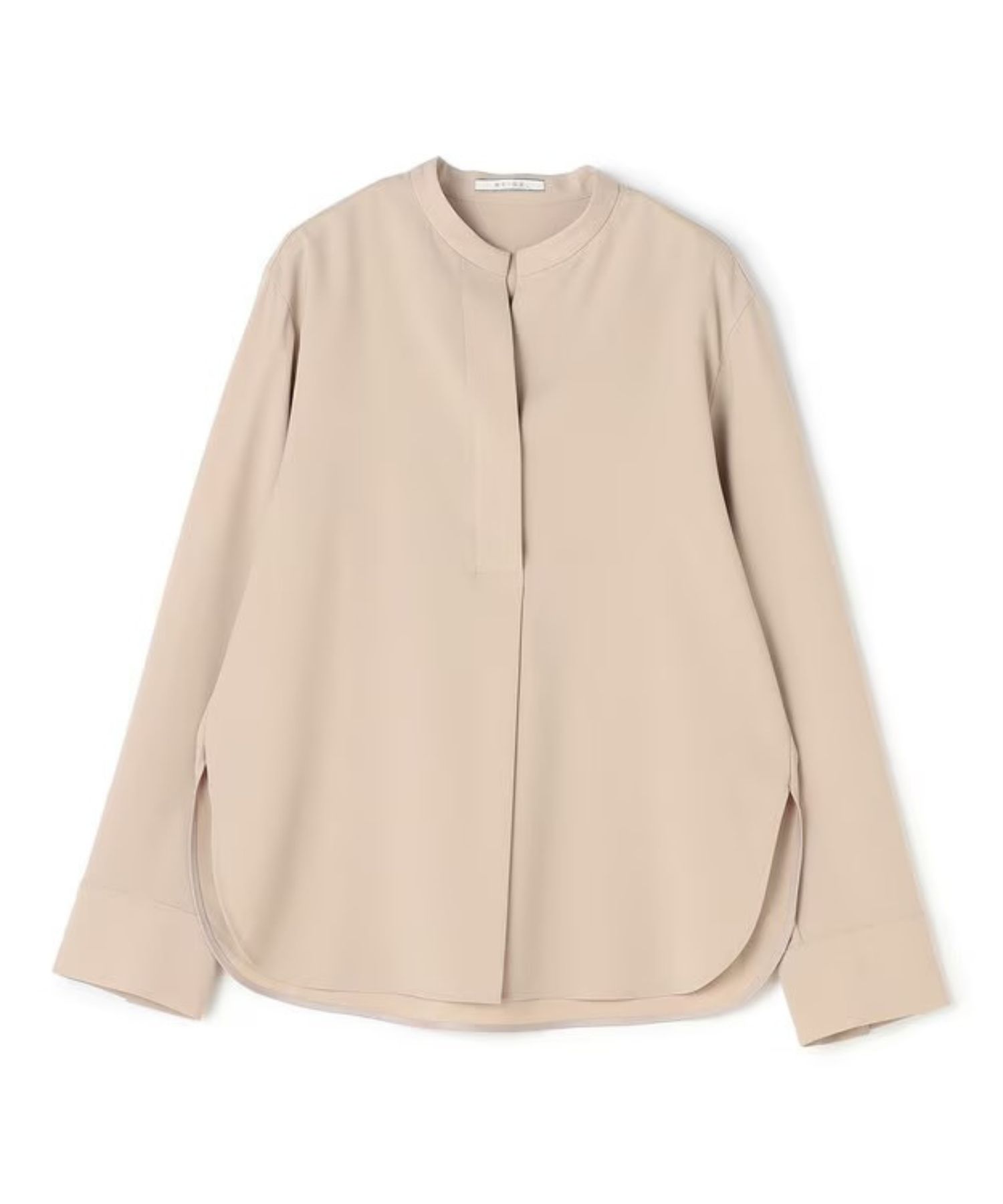 SPHENE / スタンドカラープルオーバーブラウス (Beige) ポリエステル / 長袖 / ストレッチ  / 手洗可 / BLCWLS0103