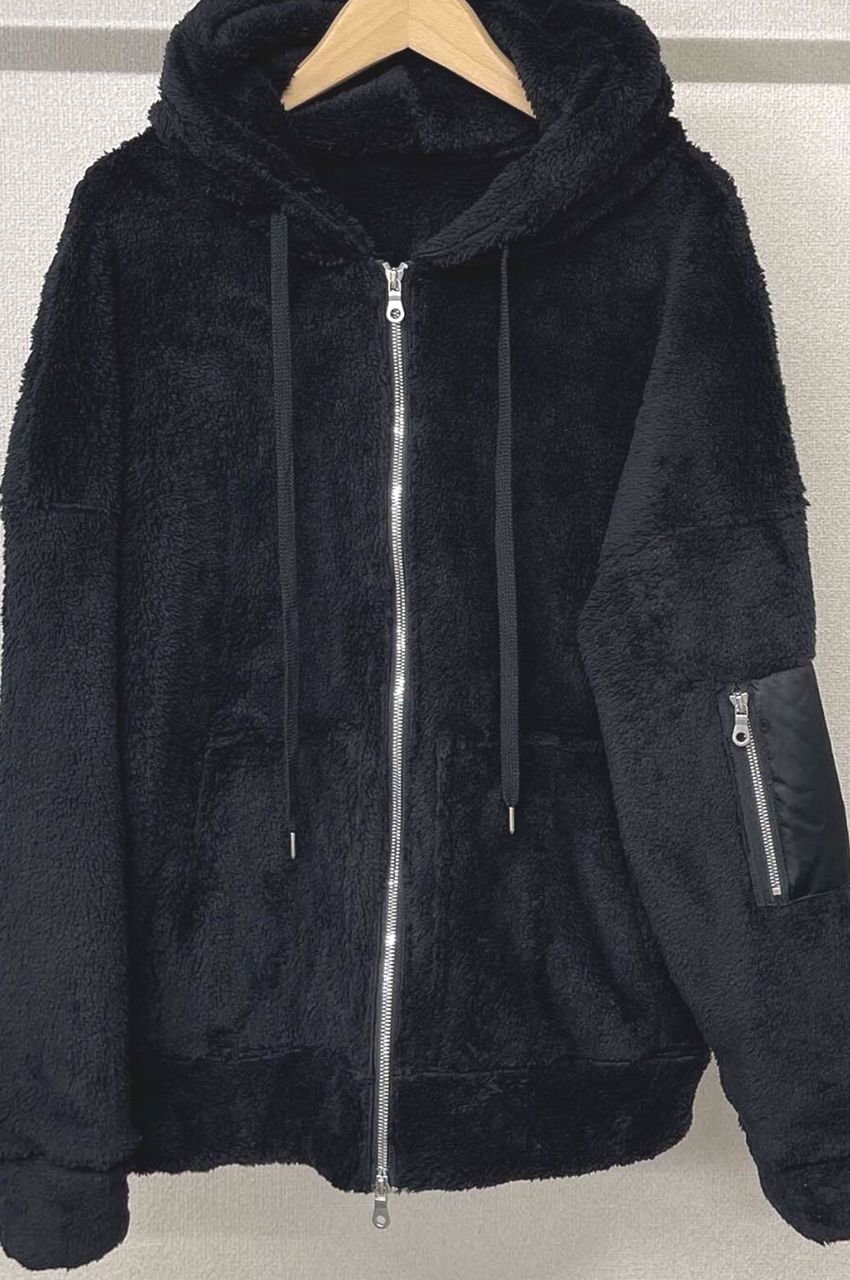 BOA ZIP LOOSE HOODIE /  ボアジップルーズフーディー