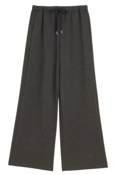 Double Knit LT N Drawstring Plon (チャコールメランジ) レーヨン / ストレッチ / ウォッシャブルタイプ / ダンポール素材 / 01-4406004