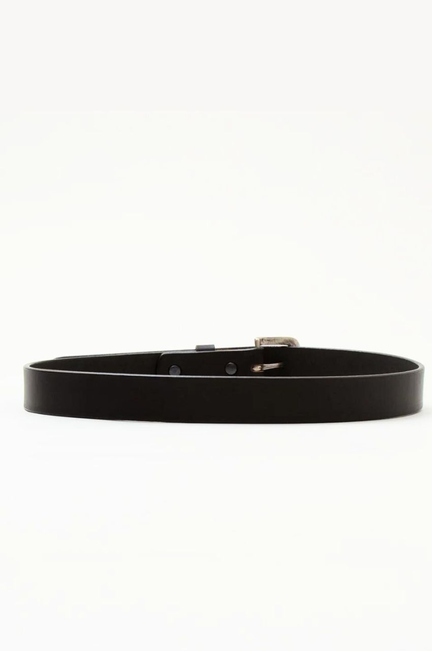 PLAIN STRAP BELT 2145 / プレーンストラップベルト（ブラック）牛革 / ブライドルレザー / 厚い / 頑丈 / エイジング / アメリカ製