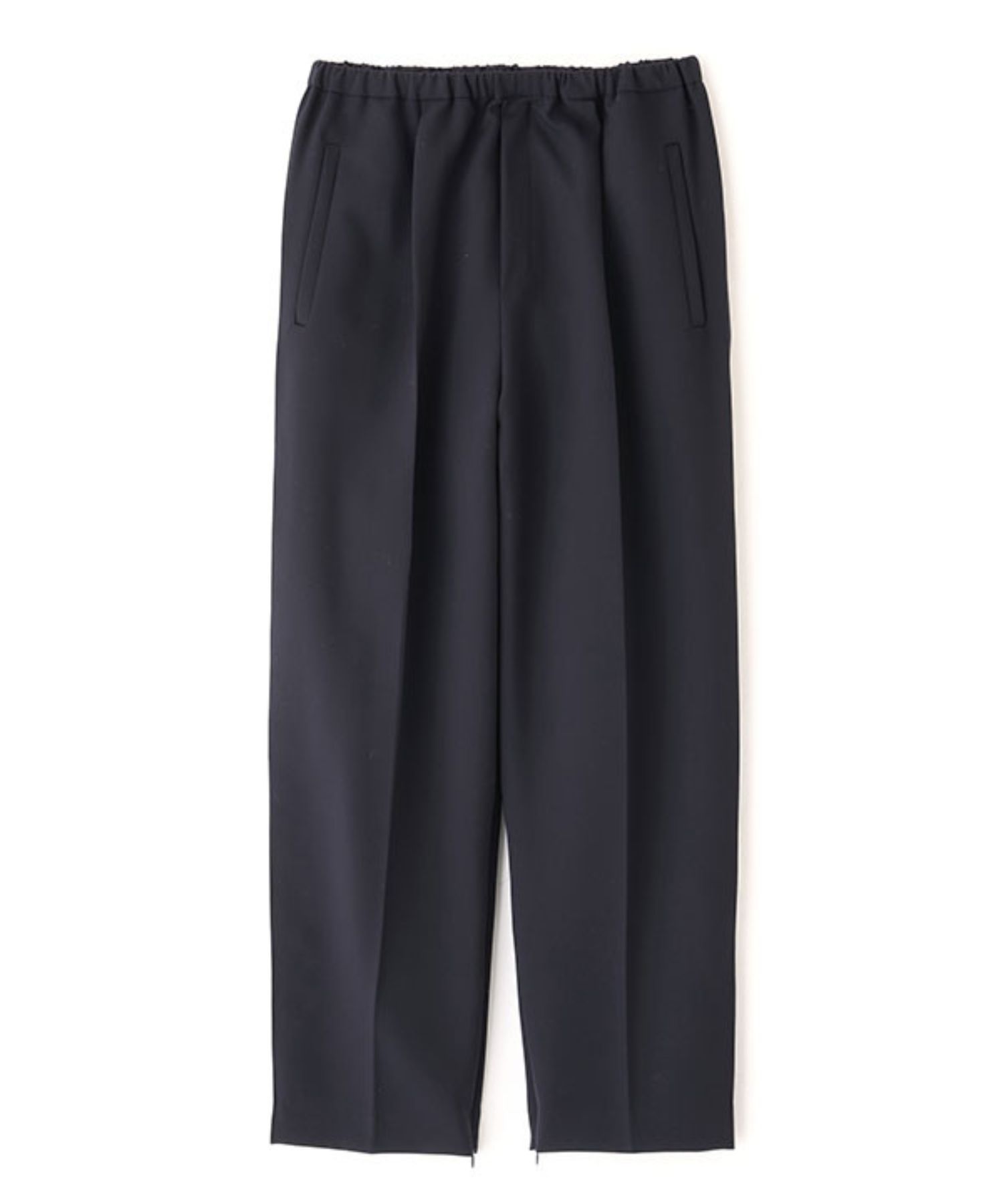 サイドピンタックラインリラクシーパンツ ( NAVY ) ポリエステル / ウエストゴム  / シーズンレス / 手洗可 / 1226120015