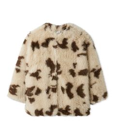 マルチマテリアルノーカラーファーコート ( MIX ) ポリエステル / フェイクファー / 柔らかい / ポケット有り /  09WFC255108