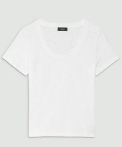Nebulous P Open Neck Tee J(ホワイト)綿 / ウォッシャブル / 手洗い可 / 01-5101016