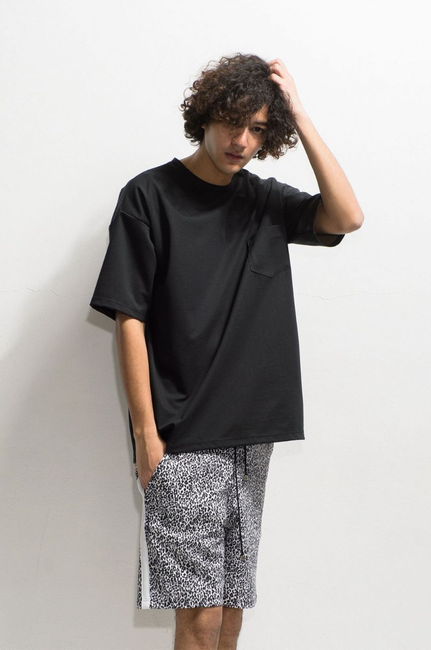 Double LOOSE pocket TEE WHITE / シルキータッチ 高機能ルーズポケットTシャツ