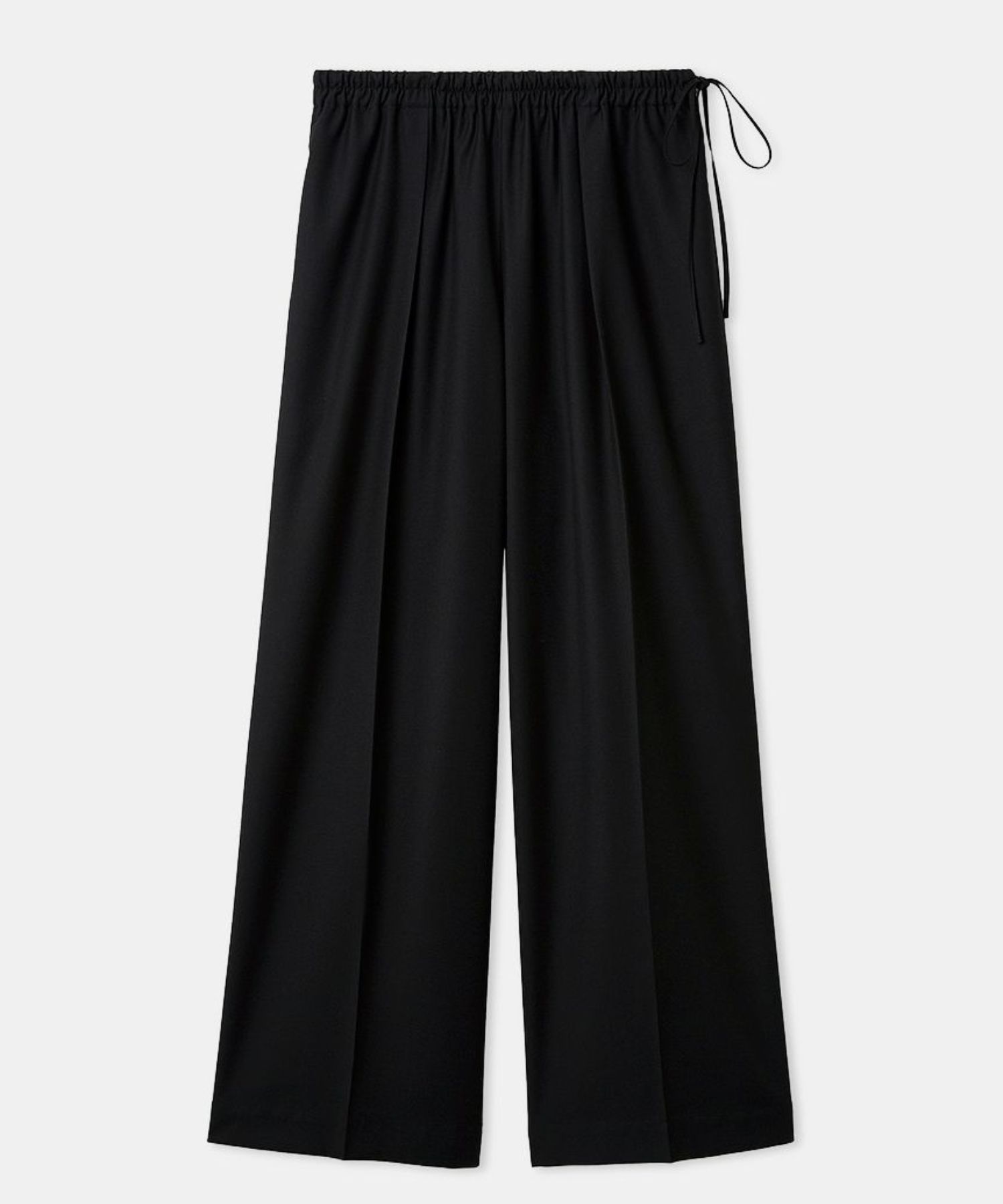 リラクシーイージーパンツ(ブラック) ポリエステル / ウォッシャブル / ストレートワイド / ウエストゴム / MWFP261034