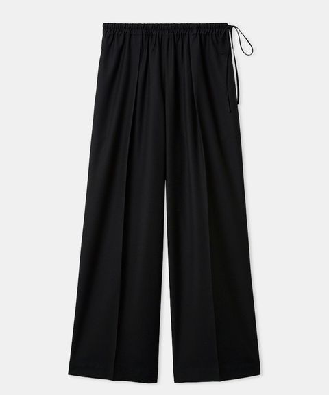 リラクシーイージーパンツ(ブラック) ポリエステル / ウォッシャブル / ストレートワイド / ウエストゴム / MWFP261034