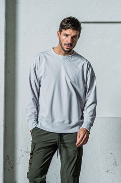 EX sweat drop trainer (グレー) ポリエステル / オーバーシルエット / 刺繍 / 吸水速乾 / UVカット / RC35-C-002