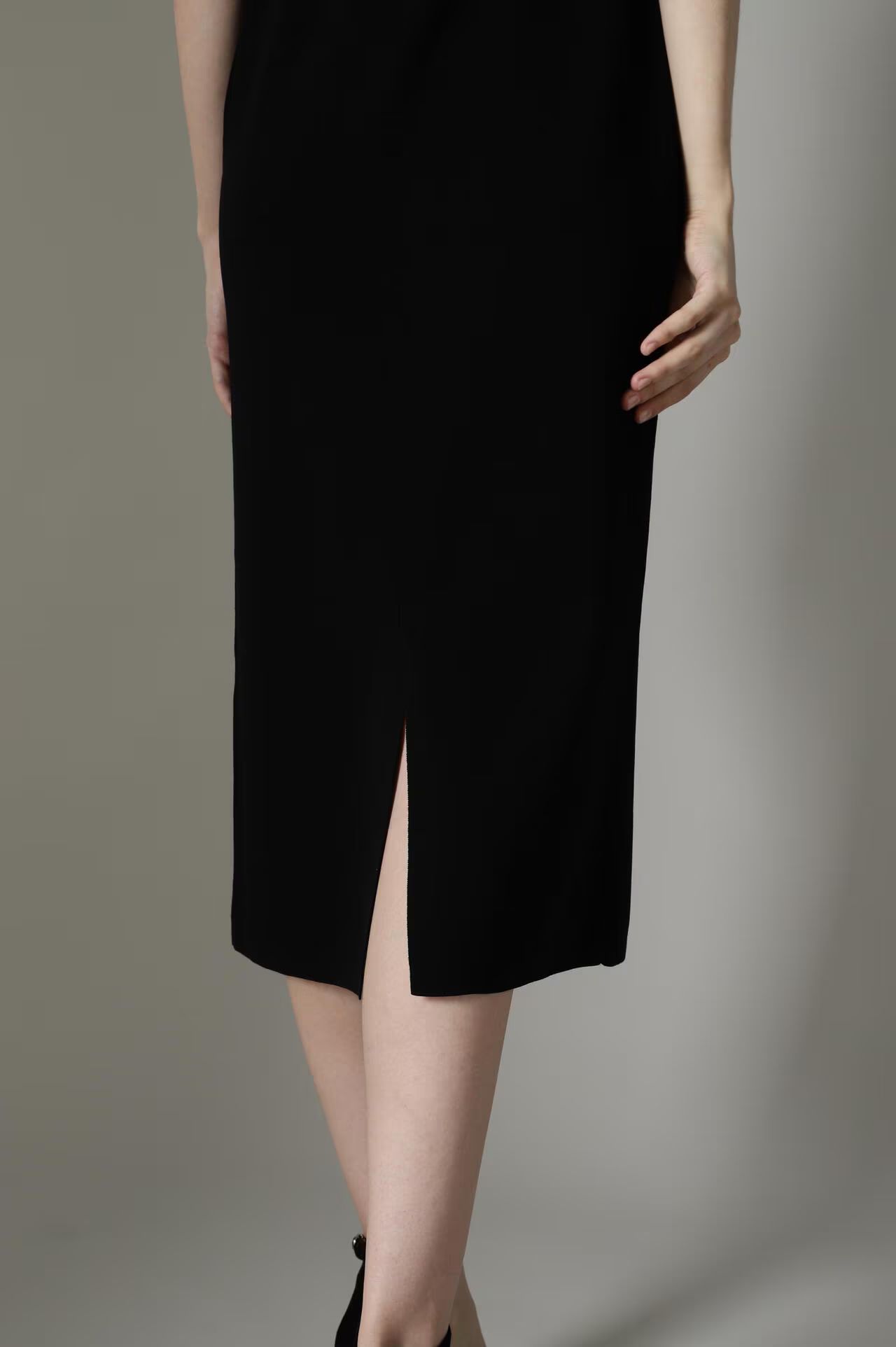 [URBAN PRECIOUS] レースコンビニットワンピース (ブラック) / アセテート / ストレッチ / 0314247716
