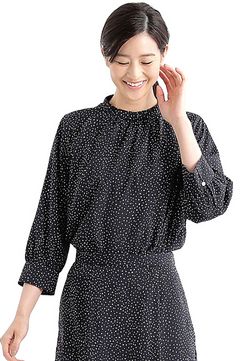 SQUARE  RANDOM PRINT BLOUSE / スクエアランダムプリントブラウス