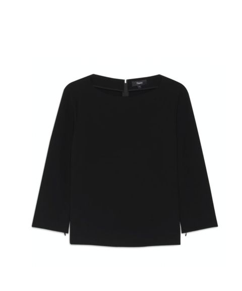 Admiral Crepe Jorane Zip Sleeve ( ブラック ) トリアセテート /伸縮性有り / 裏地無し /7分袖ファスナー 付き / 手洗可 / 01-6108218