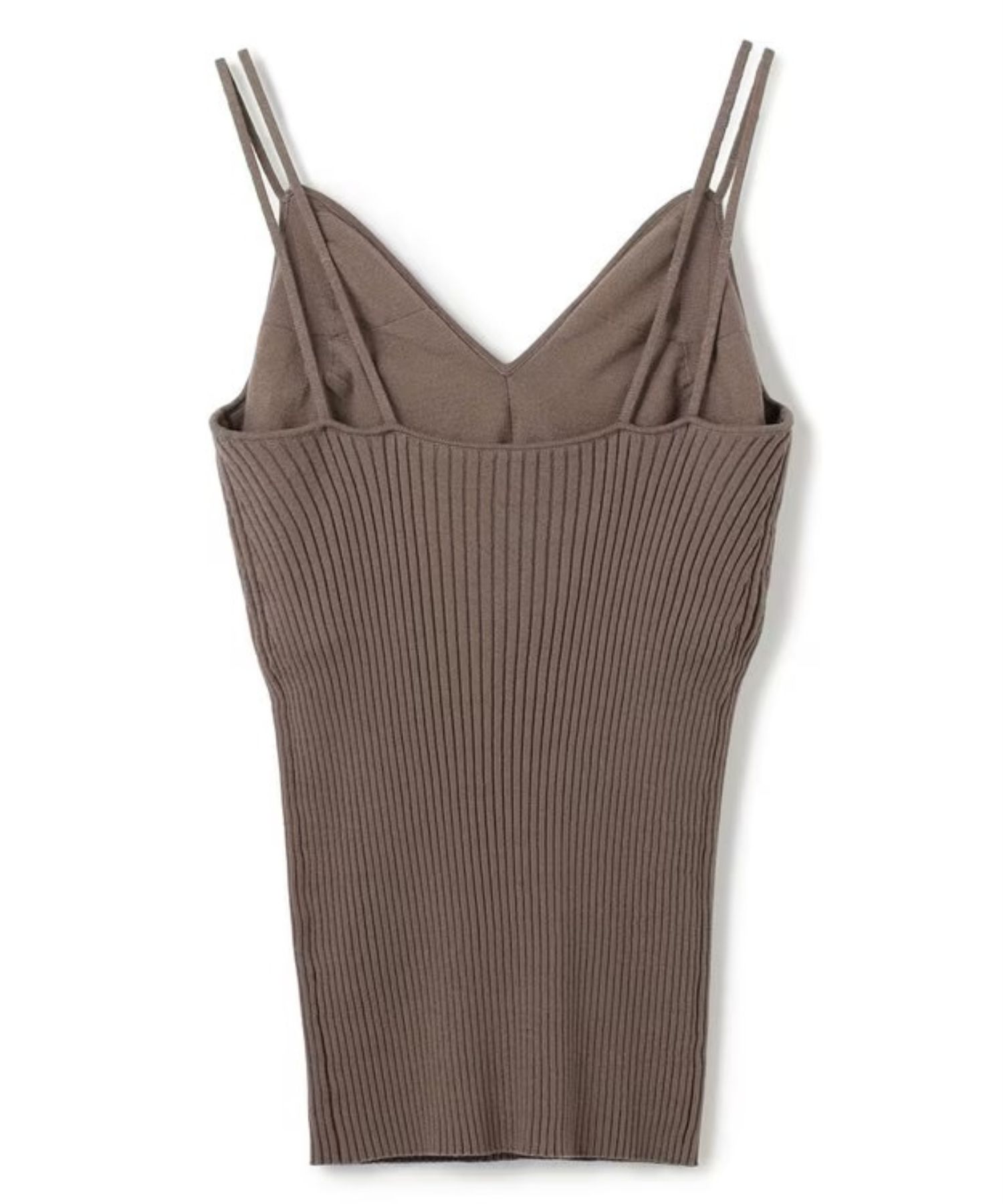 カップ付きキャミソール(トープ) レーヨン / ウォッシャブル / 肩紐2本 / KRUVLS0308