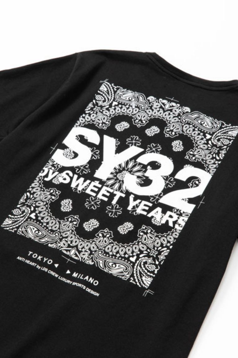 SY32 by SWEET YEARS - PAISLEY BACK PRINT TEE / ペイズリーバック