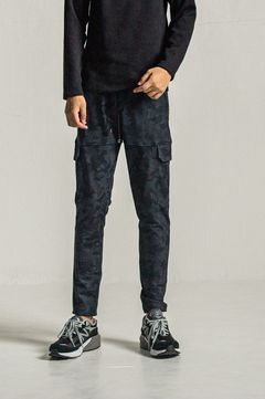 Darrell HEAT cargo PT (BKCAMO) ナイロン / 裏起毛 / 360°ストレッチ / サイドライン  /RC34-ST-010H