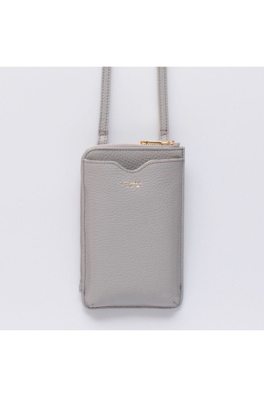 ADRIA / アドリア (Gray) / 牛革 (Italian Leather) / スマートフォンポシェット / ショルダーバッグ / 日本製 / V-1345