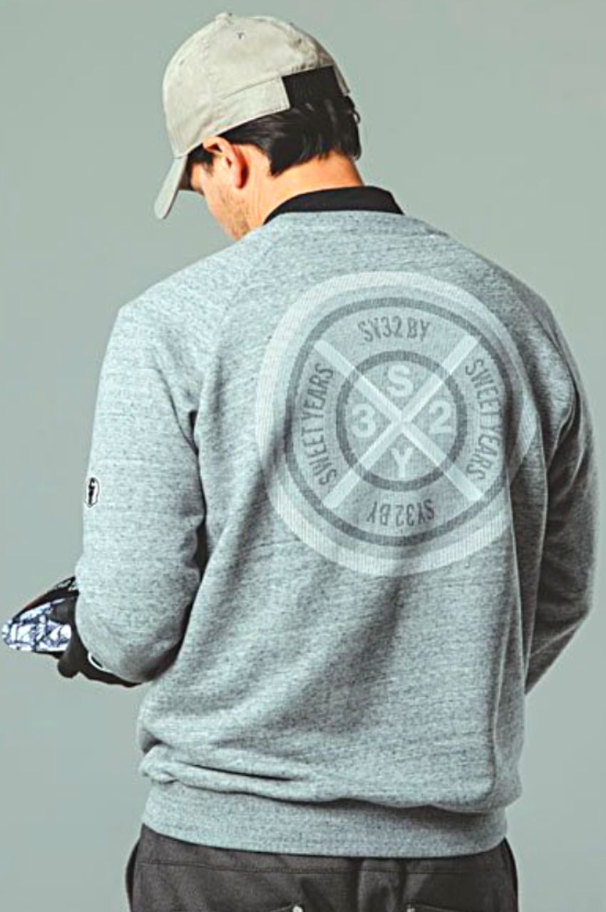 FLOCKY PULLOVER SWEAT SHIRTS/フロッキープリントスウェット