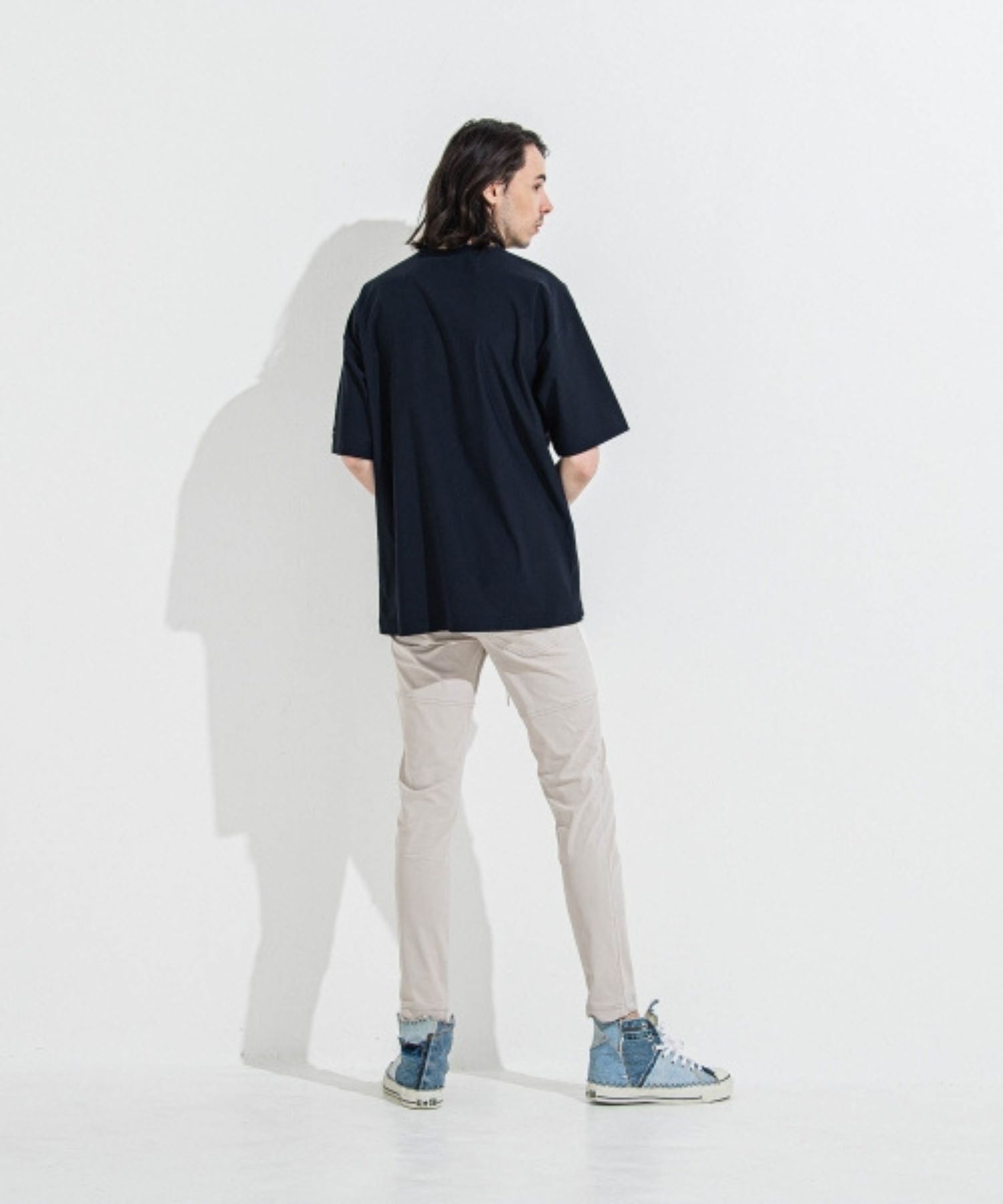 TYLER NYLON PANTS (グレージュ ) ナイロン / サイドライン / ストレッチ / ベルトループ / RC36-ST-026