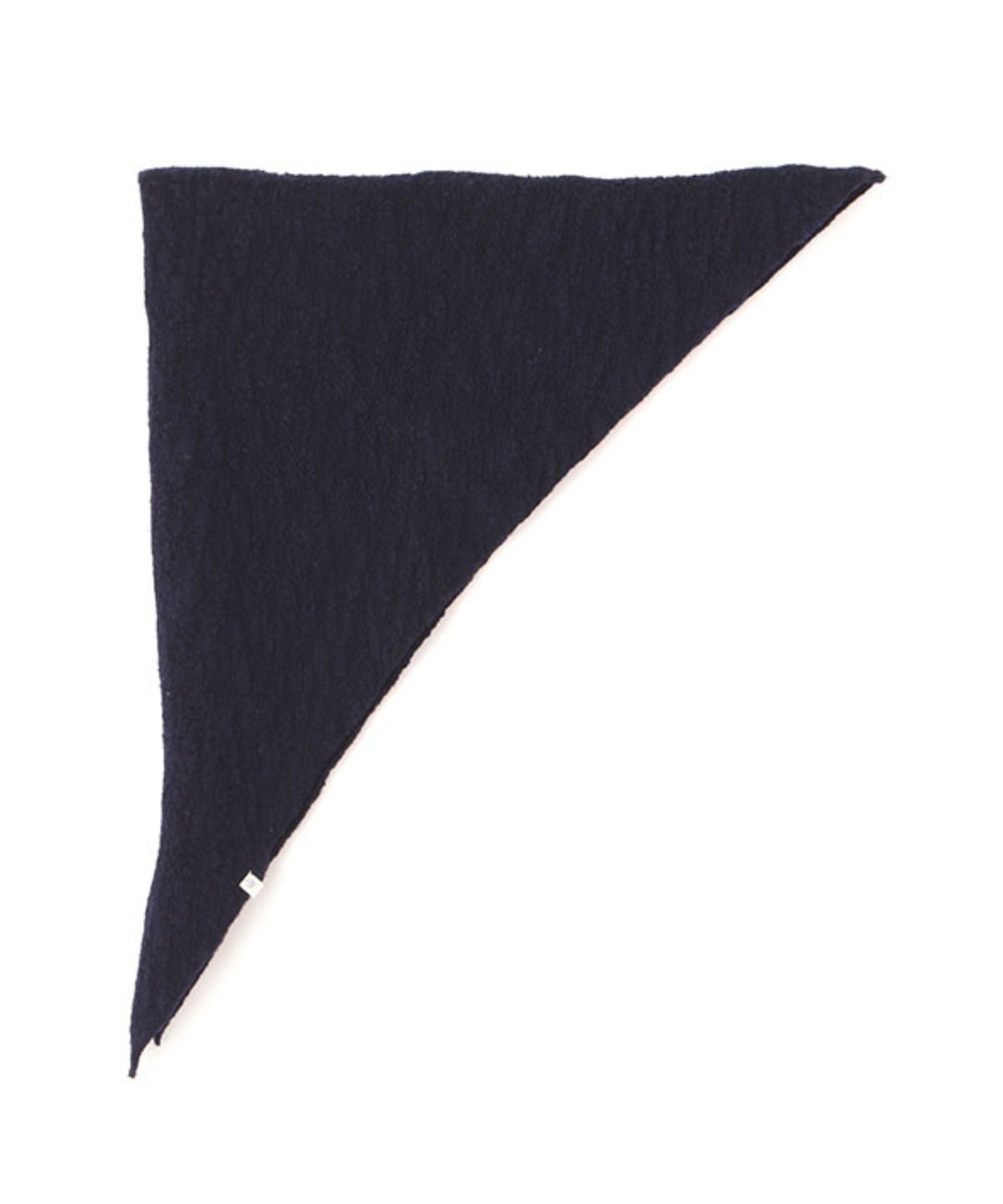 バンピーストールニットプルオーバー ( NAVY ) 毛 / 三角ストール / Vネック / パイル編 / 手洗可 / 1225611161