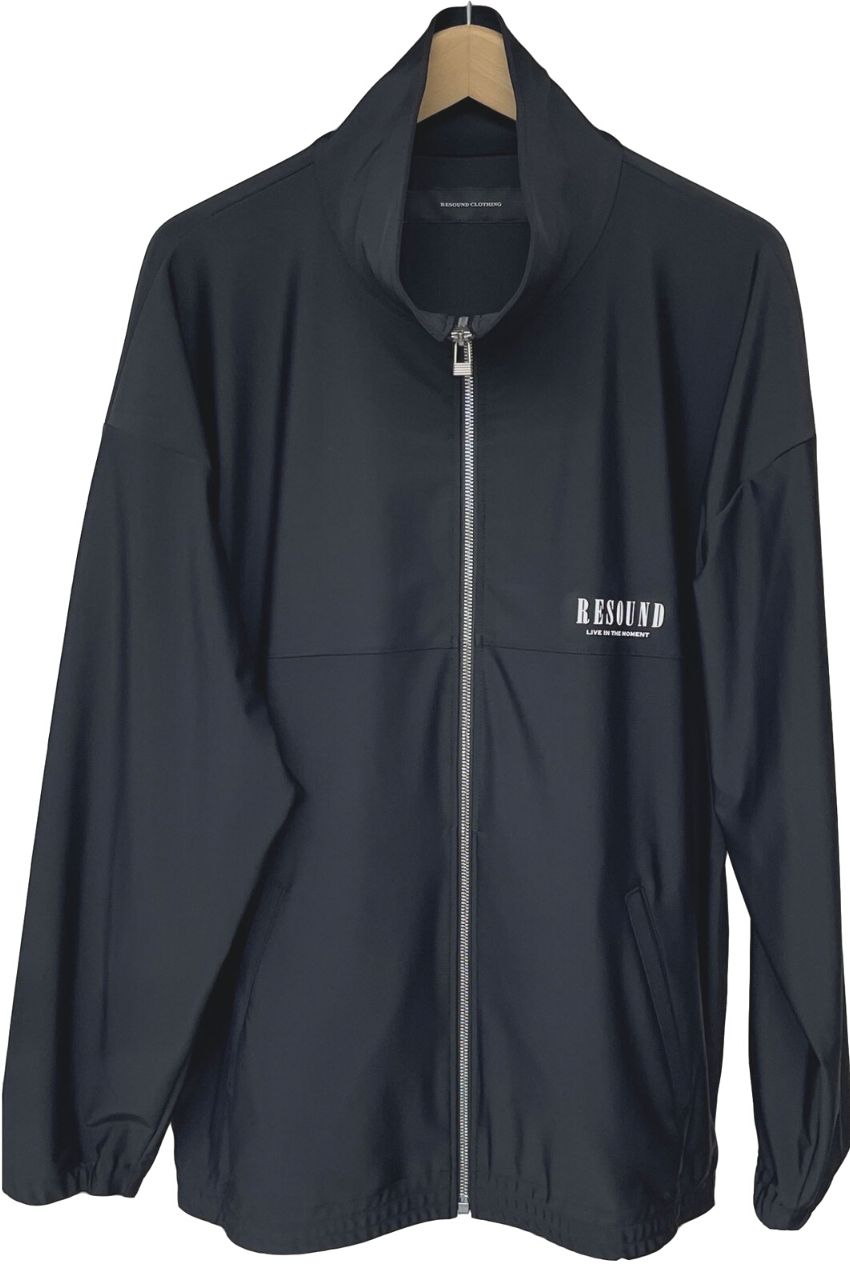 BACKROGO RUSH OVER TRACK JK BLACK / オーバーサイズ ジップアップラッシュトラックジャケット
