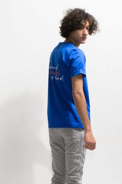 Message chest ROLL UP jersey TEE WHITE /メッセージロゴ レギュラーフィット ロールアップカットソー