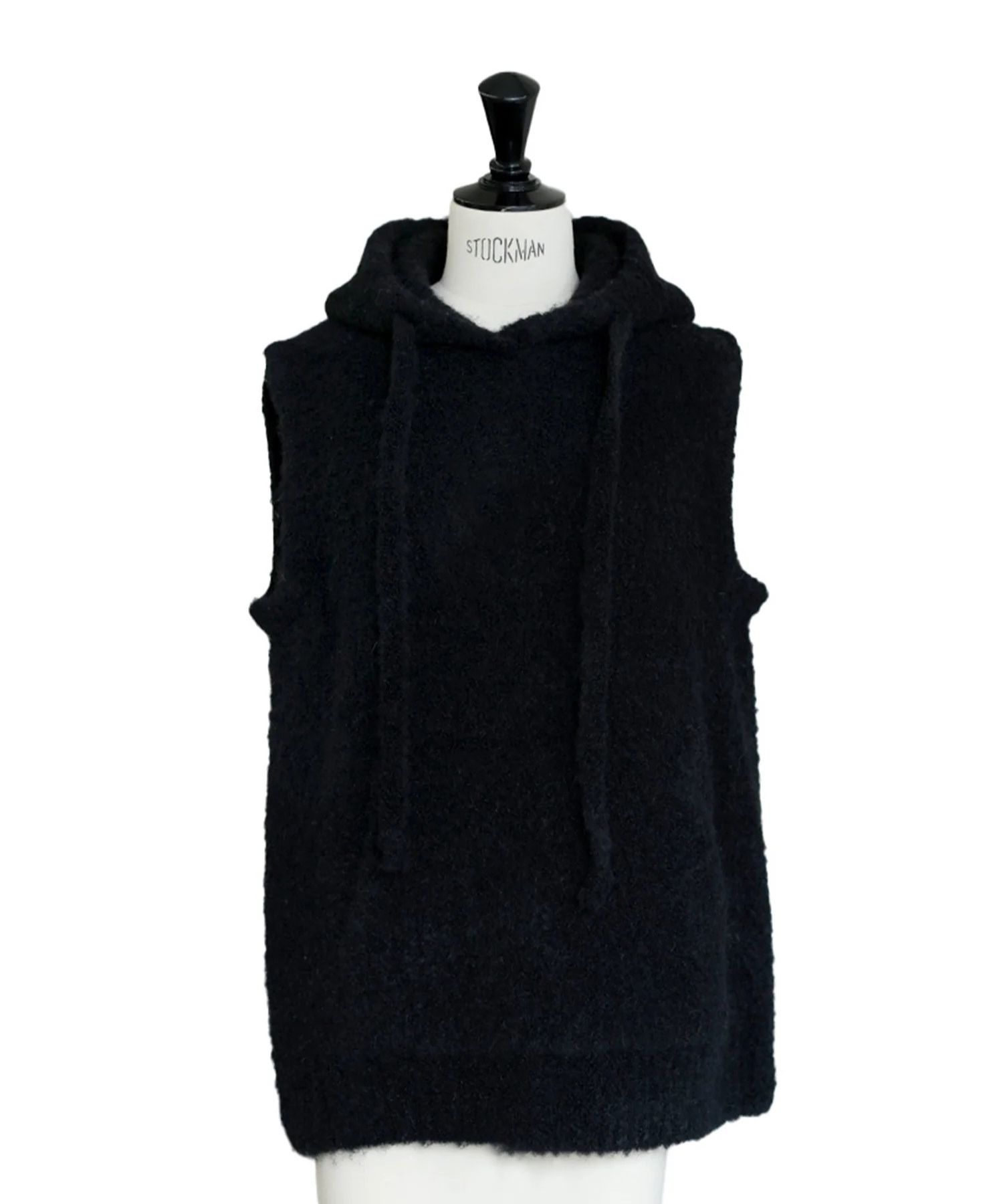 alpaca loop hoodie vest (C.GREY) アルパカ / 保湿性 / ベビーアルパカ / 静電気防止加工 / 軽量 / CT25318