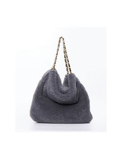 エコムートン チェーンショルダートートSサイズ (D/gray(Black)) ポリエステル / マグネット開閉 / 長財布が収納 /V-8931