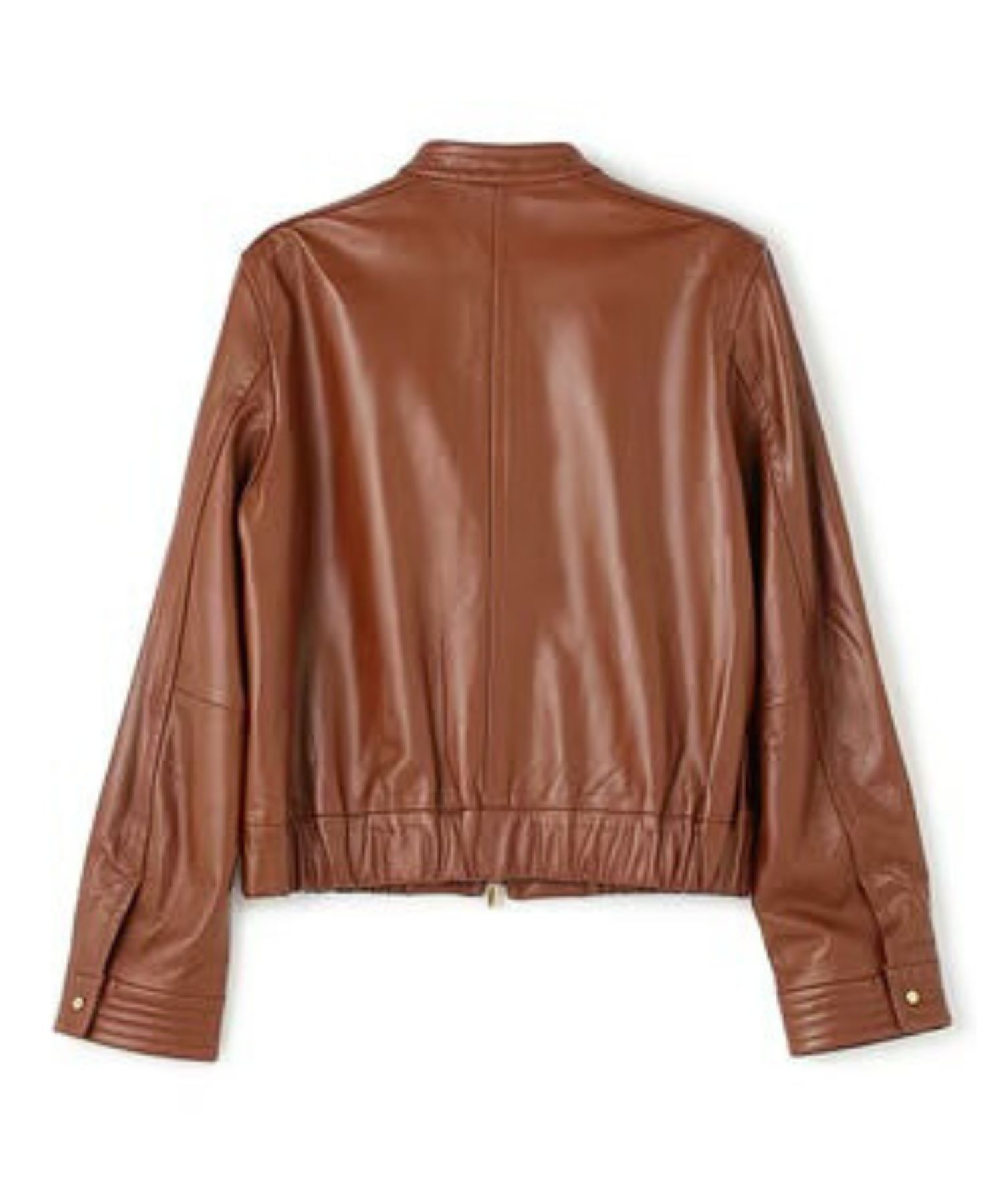 CLYDE / ステッチデザインラムレザーブルゾン (Brown) 羊革 / コンパクト / 裏地有り / ステッチデザイン / JKCWGA0200