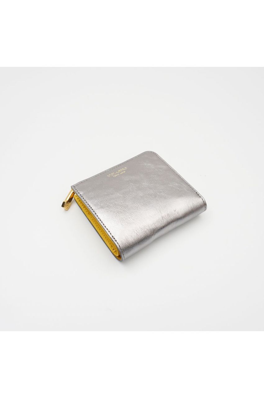 PORTA / ポルタ (Silver) / メタリックレザー / L字型2つ折財布 / V-5063