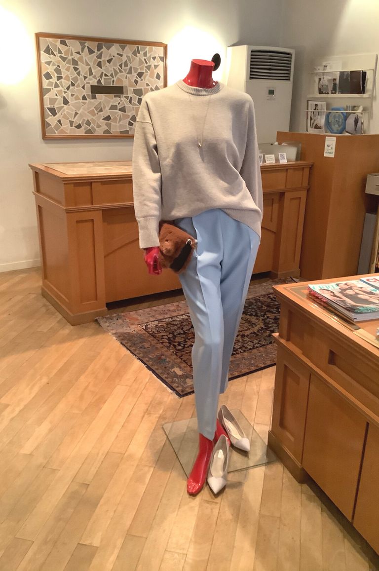 TOMORROWLAND - RUM CASHMERE CREW NECK PULLOVER / ラムカシミヤ 