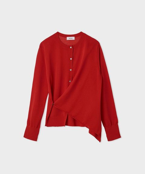 カシュクールシアーニットCD(レッド) / レーヨン / ウォッシャブル / MWND254069