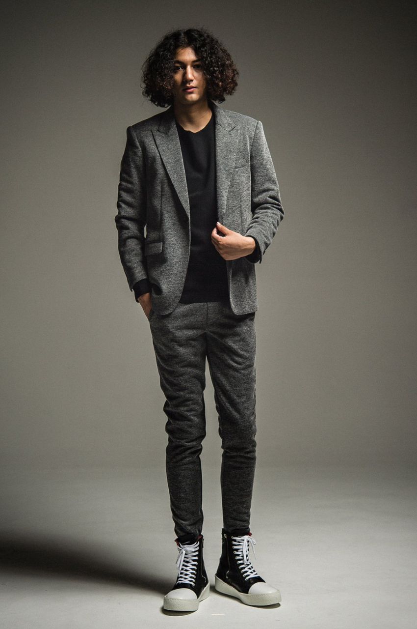 CHRIS EASY TWEED PANTS BKTWEED / ツイードイージーパンツ