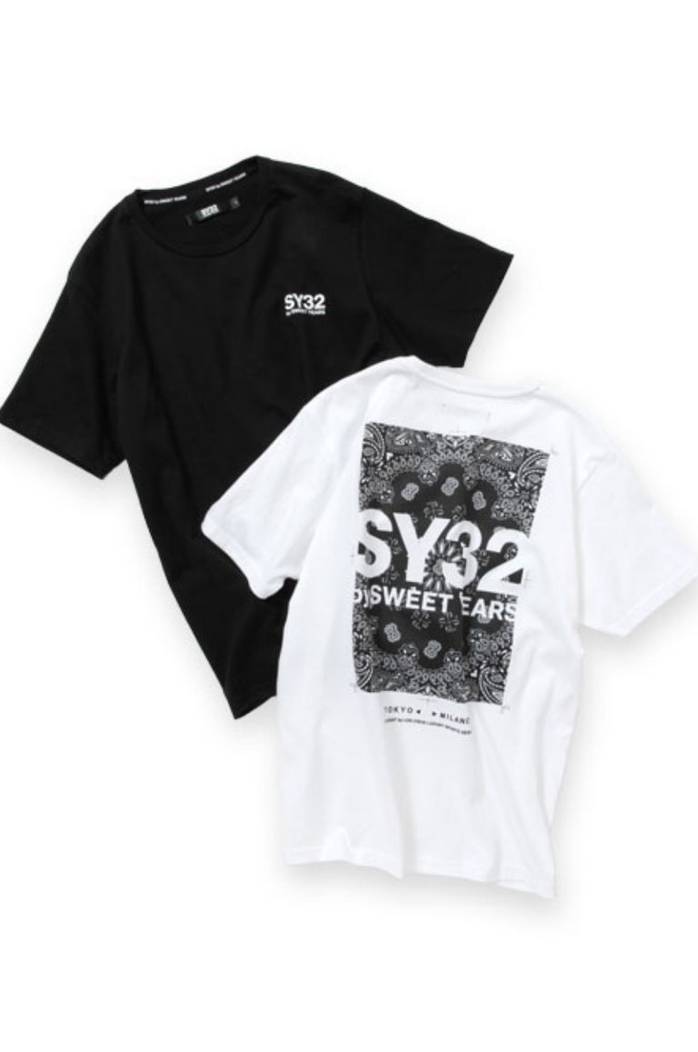 SY32 by SWEET YEARS - PAISLEY BACK PRINT TEE / ペイズリーバック