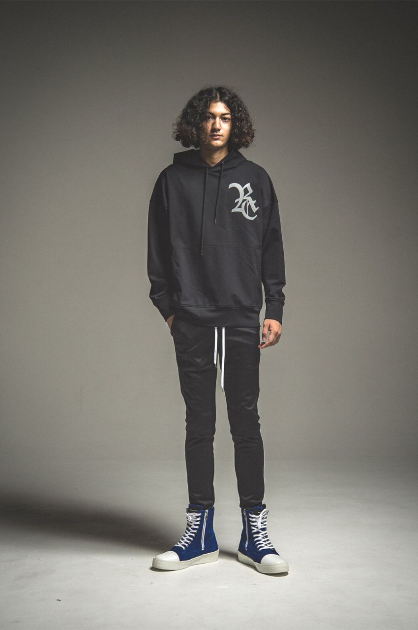 RC NYLON FLEECE LOOSE HOODIE / RCロゴナイロンパーカー