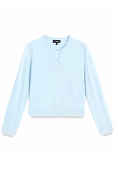 Regal Wool Crop Cardi S(ソフトブルー)毛 / クロップド丈 / 01-4403720