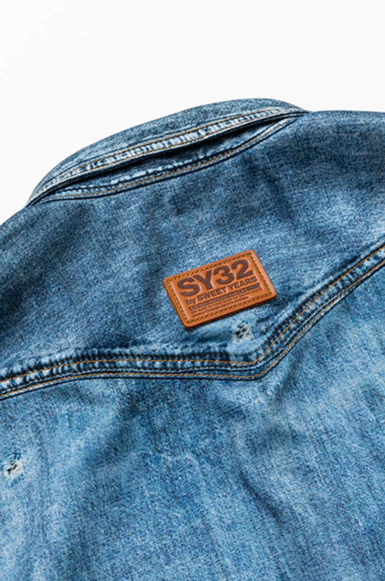 SY32 by SWEET YEARS - フェイクデニムシャツ (デニム