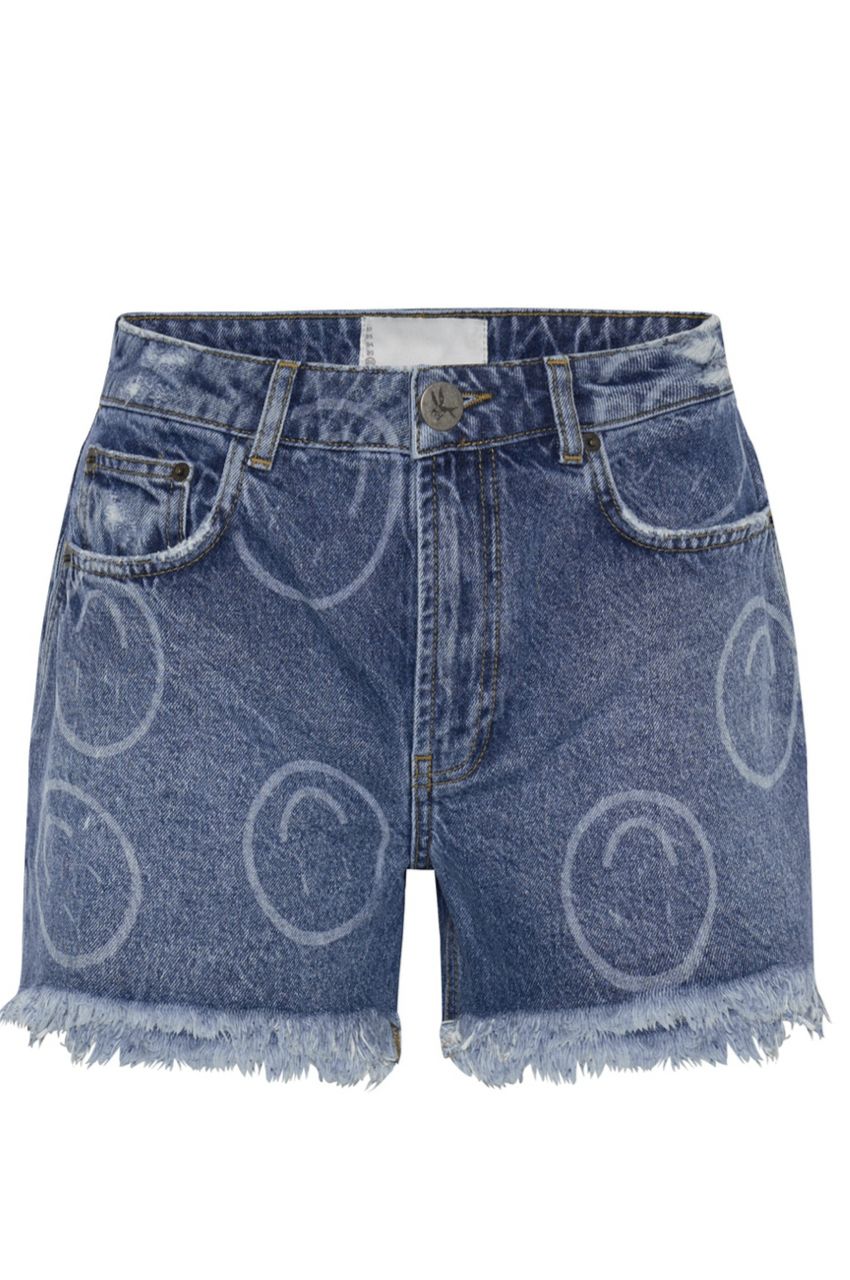 ALL SMILES LEGEND HIGH WAIST MOM FIT SHORT/オールスマイルレジェンドハイウエストママフィットショート
