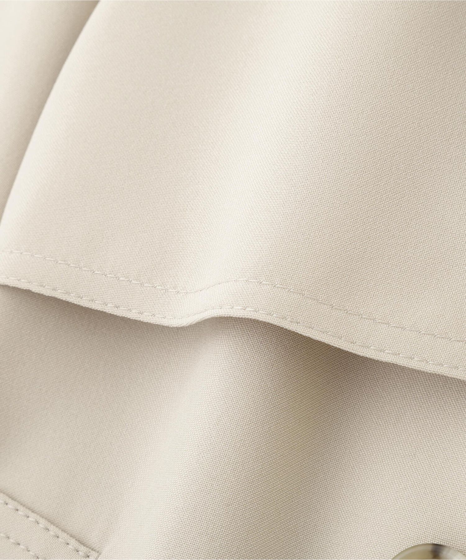 ソフトオックスショートトレンチコート(ベージュ)ポリエステル / ストレッチあり / 前釦あき / 前ポケット×2 / 0316151221