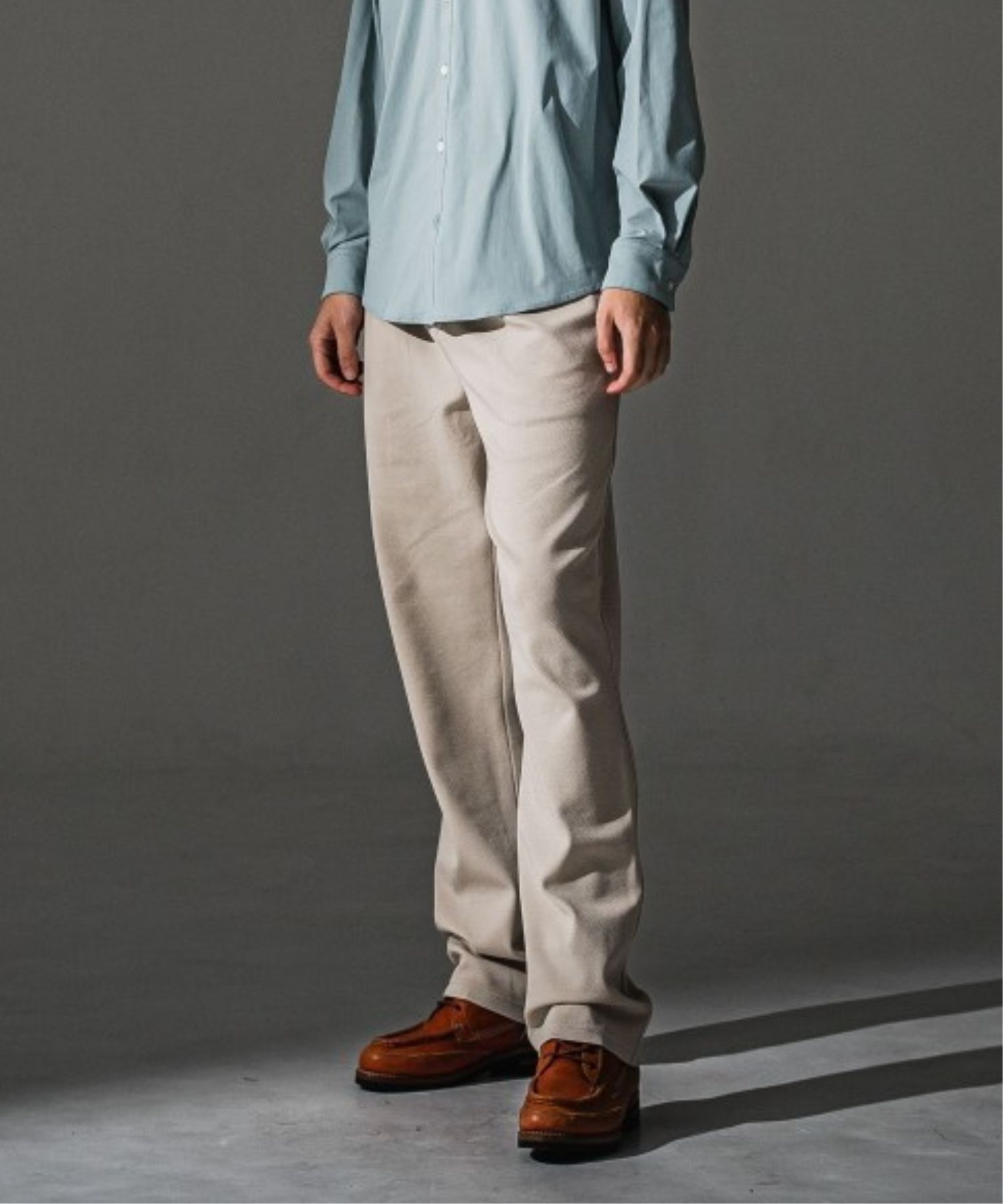 CHRIS EASY WIDE TUCK PANTS(BEIGE) レーヨン / セミワイドシルエット / ワンタック / ポケットあり / RC 41-ST-016WT