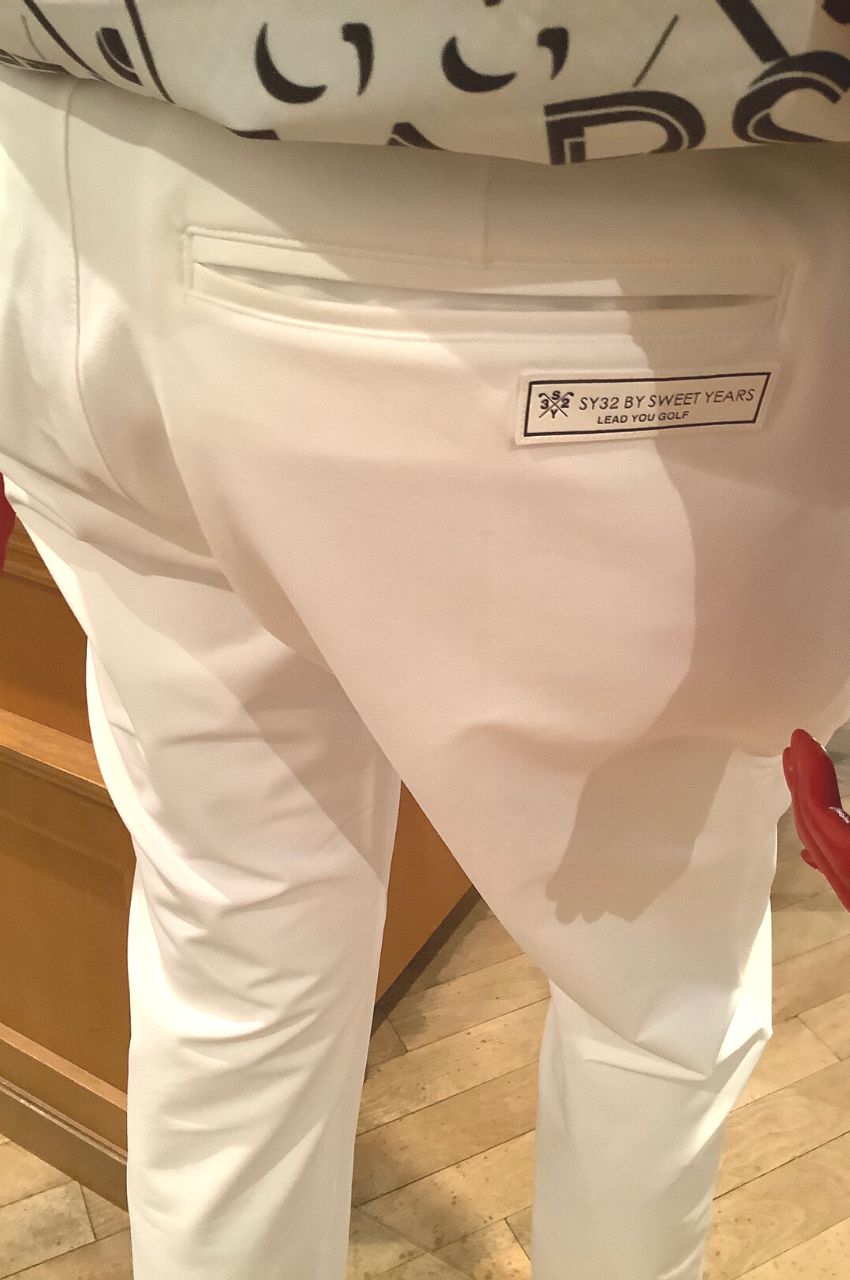 STRETCH DOUBLE CROSS PANTS / シンプルストレッチパンツ
