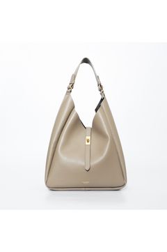 TRERO / トレロ (L/taupe / Black) / イタリアンWフェイスレザーワンショルダーバッグ / 牛革 / イタリアンレザー / V-1515