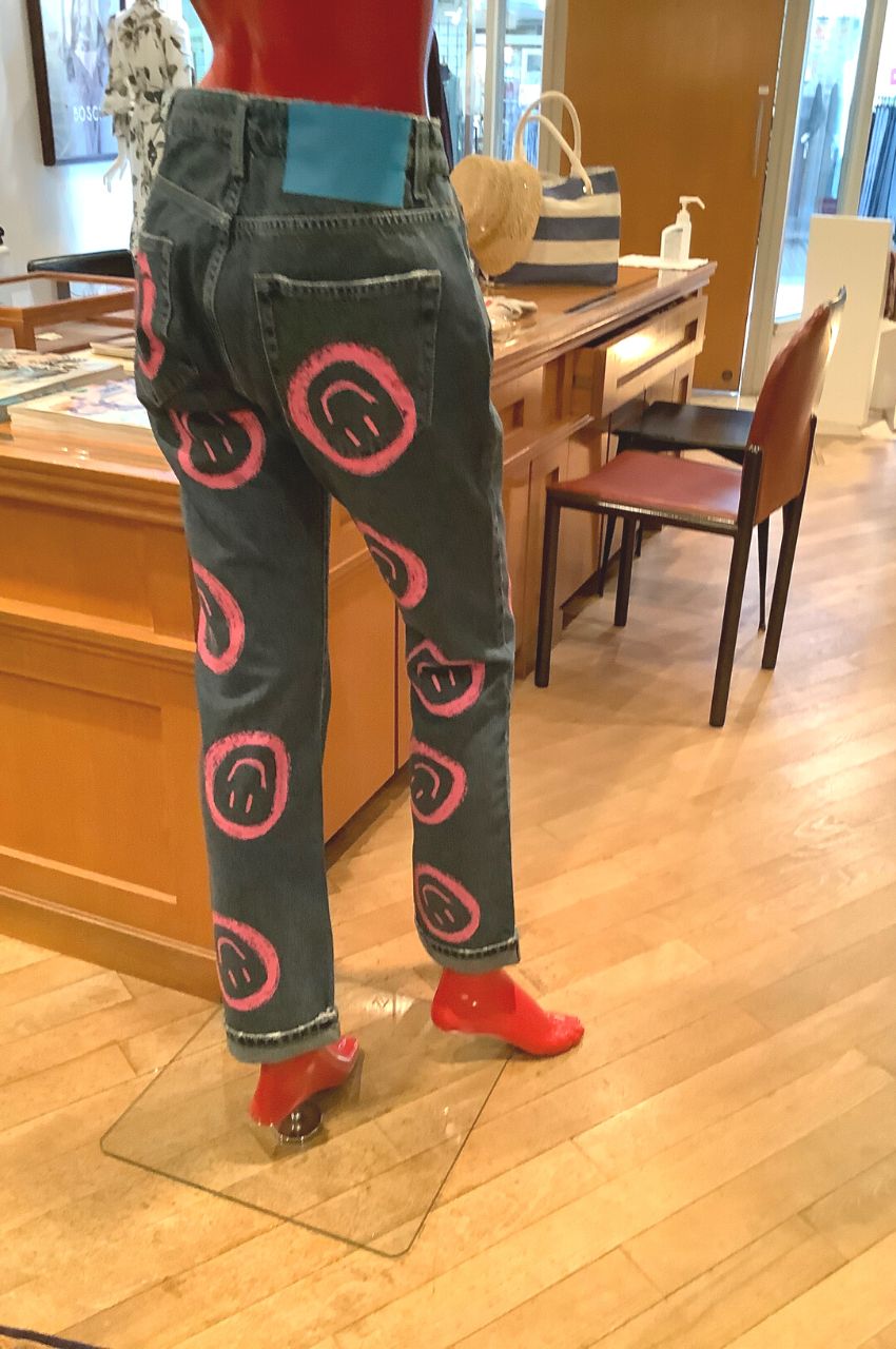 ALL SMILES HIGH WAIST AWESOME BAGGIES DENIM JEANS / スマイル ハイウエストデニム