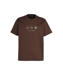 【MENS】 PACECO パセコ Tシャツ ( ブラウン ) 綿 / クルーネック / ロゴ / 手洗可 / MJXA0166083588