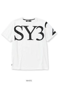 ビッグロゴTシャツ （ホワイト）コットン100％ / 胸から袖にロゴ / ウォッシャブル