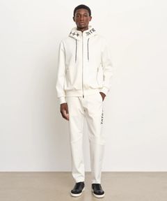 BARBIO バルビオ パーカー ( アイボリー ) ポリエステル / 圧着プリントロゴ / ジップアップ / メタルファスナー / MCKZ0405063588