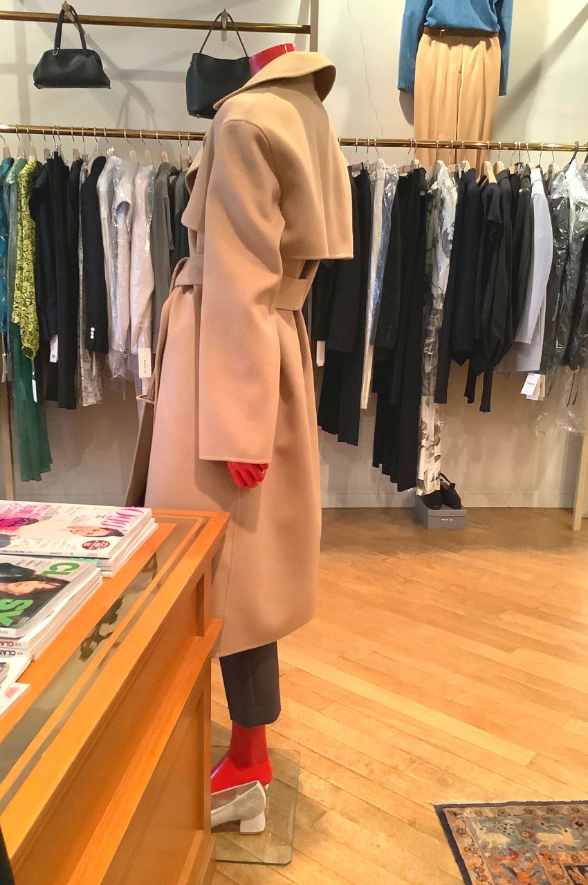 Luxe New Divide Wrap Trench / ドロップショルダートレンチコート